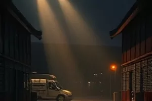 夜班自学记全程复盘封面，深夜台灯下的笔记本与保温杯